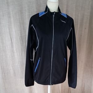 Diadora Black With Royal Blue Running Jacket Size S/P
